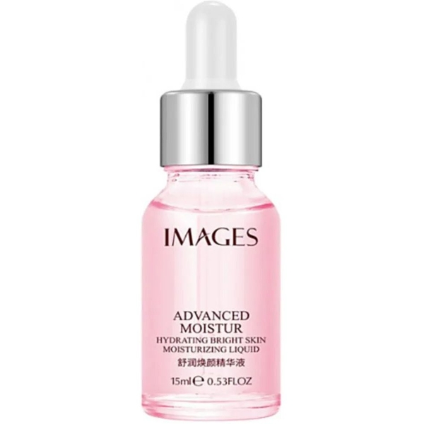 "Зволожуюча сироватка для обличчя Images Moisturizing Beauty Liquid, з гіалуроновою кислотою, 15 мл - Pampik