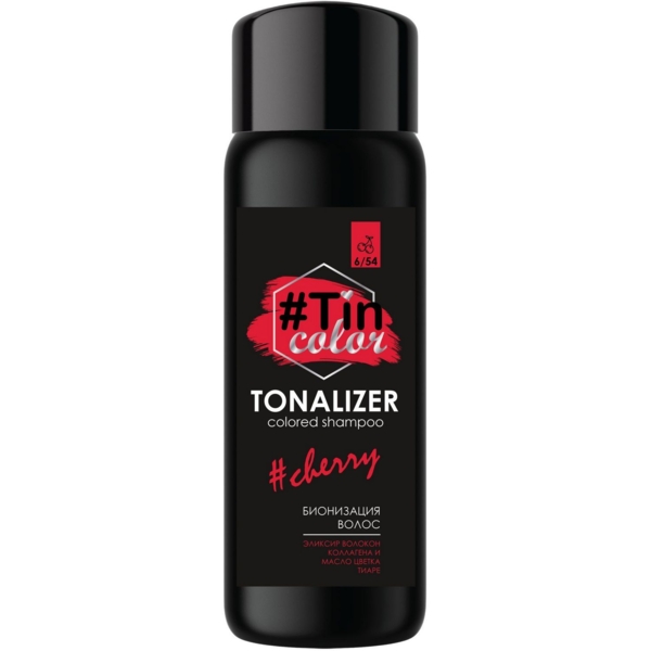 Тоналайзер для волос Tin Color Вишневый брауни 6/54, 60 мл - Pampik