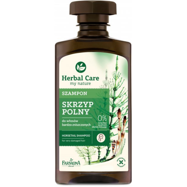 Шампунь для дуже пошкодженого волосся Farmona Herbal Care Польовий хвощ, 330 мл - Pampik