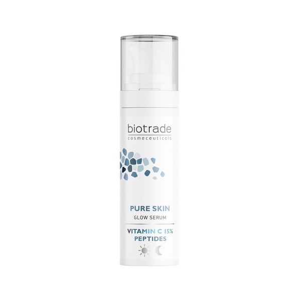Сироватка Biotrade Pure Skin з вітаміном С 15% та пептидами для сяяння шкіри, 30 мл - Pampik