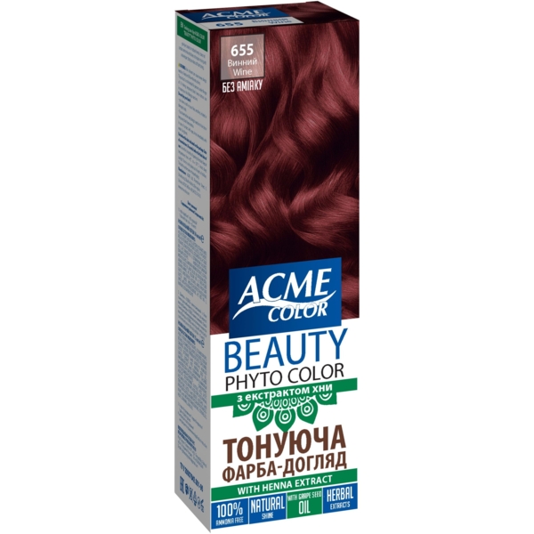 Гель-краска Acme Color Beauty Phyto Color тон 655 винный, 60 мл - Pampik