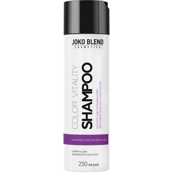 Безсульфатний шампунь Joko Blend Color Vitality, для фарбованого волосся, 250 мл - Pampik