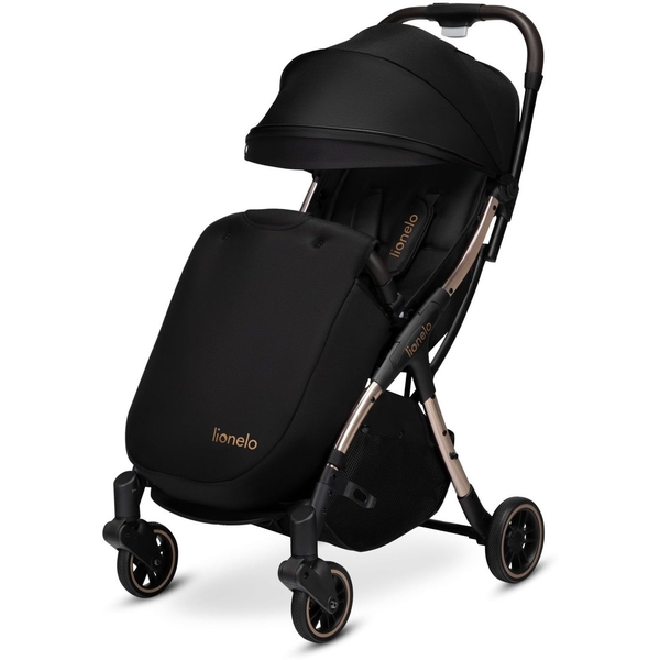Прогулянкова коляска Lionelo Julie One Black Gold, чорна (LO-JULIE ONE BLACK GOLD) - Pampik - 3