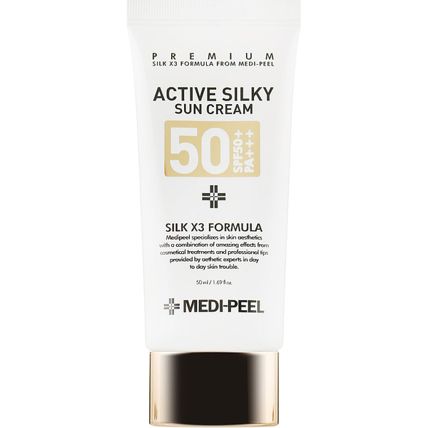 Сонцезахисний крем Medi-Peel Active Silky Sun Cream SPF50+/PA+++, 50 мл - Pampik