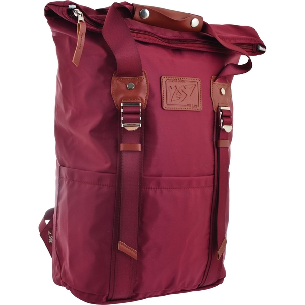 Рюкзак міський Yes Roll-top T-58 Bright Rose, бордовий (557255) - Pampik