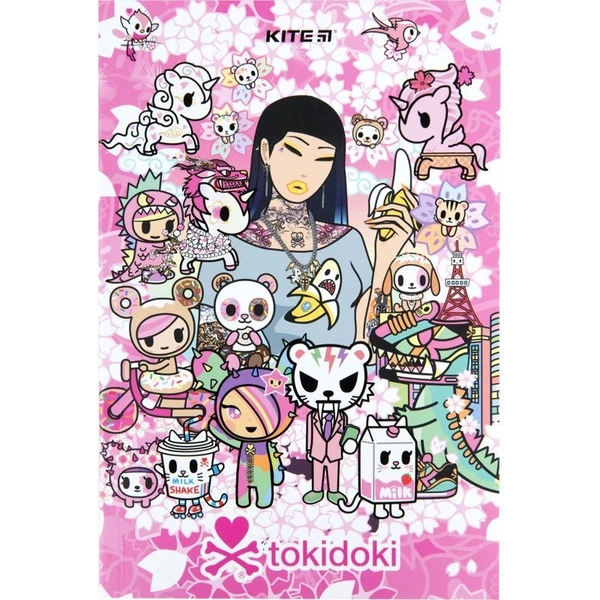 Книга записна Kite Tokidoki А5 без лініювання 64 аркушів (TK23-193-1) - Pampik
