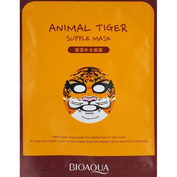 Маска для обличчя Bioaqua Animal Tiger Supple, 30 г - Pampik