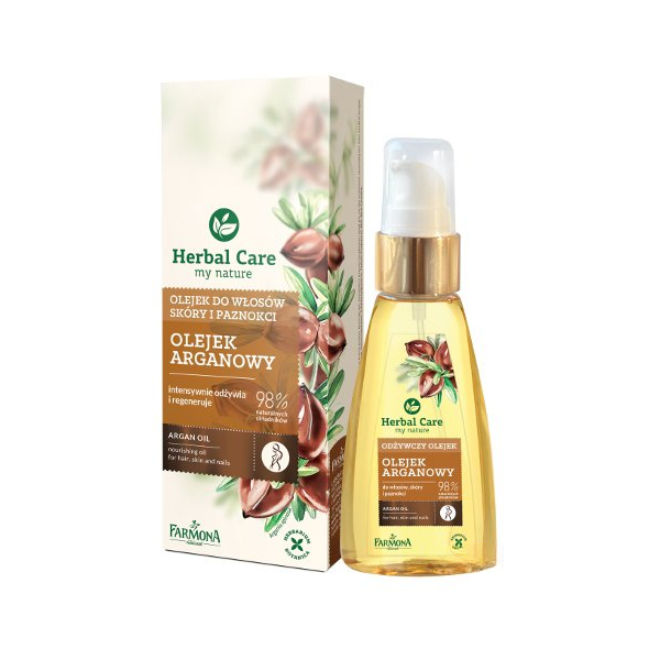 Аргановое масло для волос, кожи и ногтей Farmona Herbal Care, 55 мл - Pampik