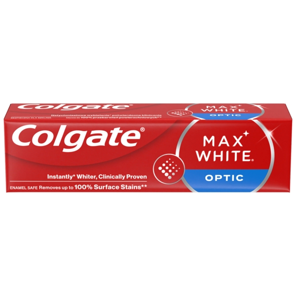Зубна паста Colgate Max White Optic відбілювальна, 75 мл - Pampik