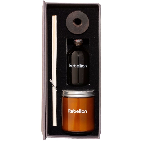 Подарочный набор Rebellion Мой Уют - это джаз и виски: Аромадифузор + Ароматическая свеча - Pampik - 3
