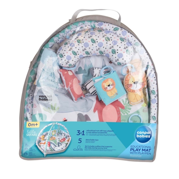 Розвиваючий килимок Canpol babies Safari сірий (81/100) - Pampik - 18