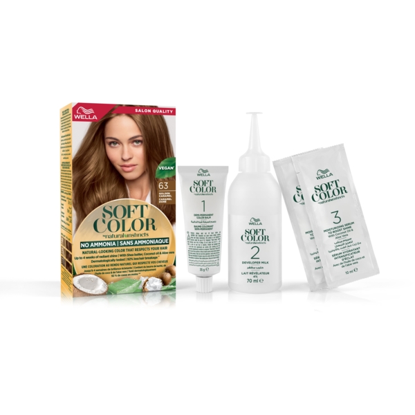 Краска для волос Wella Soft Color тон 63 Карамель, 125 мл - Pampik - 5