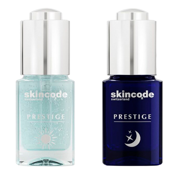 Набор сывороток для лица Skincode Prestige Skin Renaissance Ampoule Treatment Day & Nigth 2х15 мл - Pampik - 2