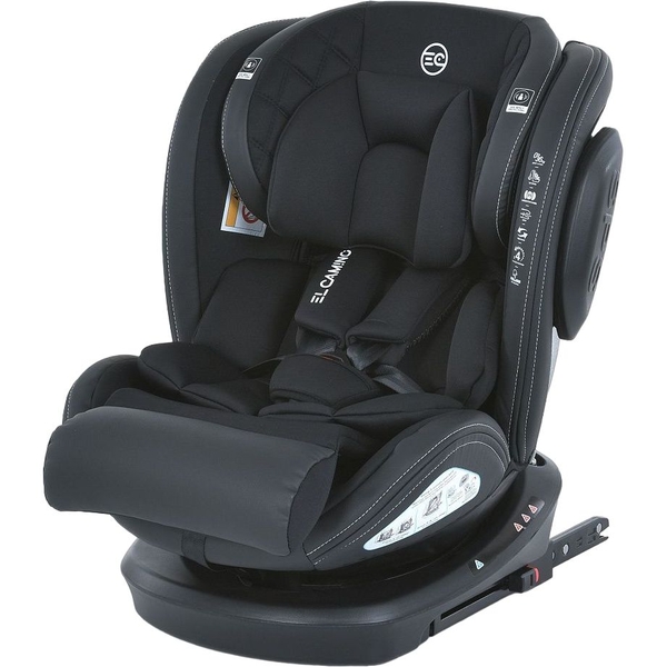 Автокресло El Camino EVOLUTION 2 ME 1045-1 Royal Black черное (25862) - Pampik