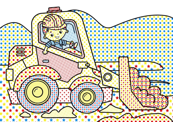 Чарівна водна розмальовка Кристал Бук Будівельна техніка, 8 сторінок (F00024081) - Pampik - 2