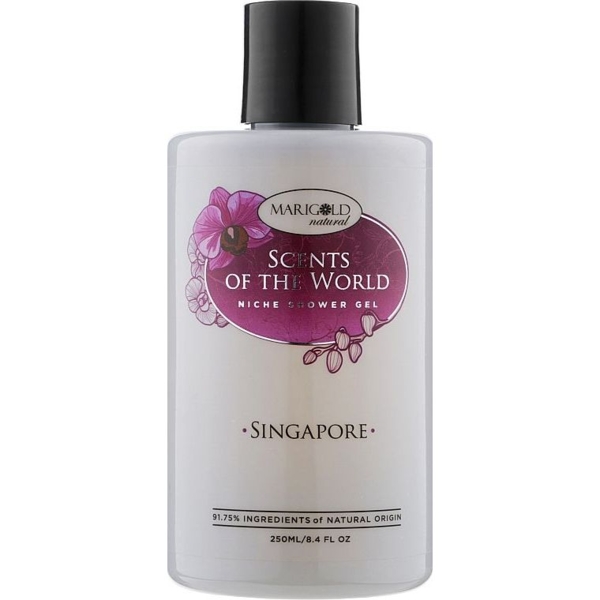 Гель для душу Marigold natural Scents of the World Singapore, 250 мл - Pampik
