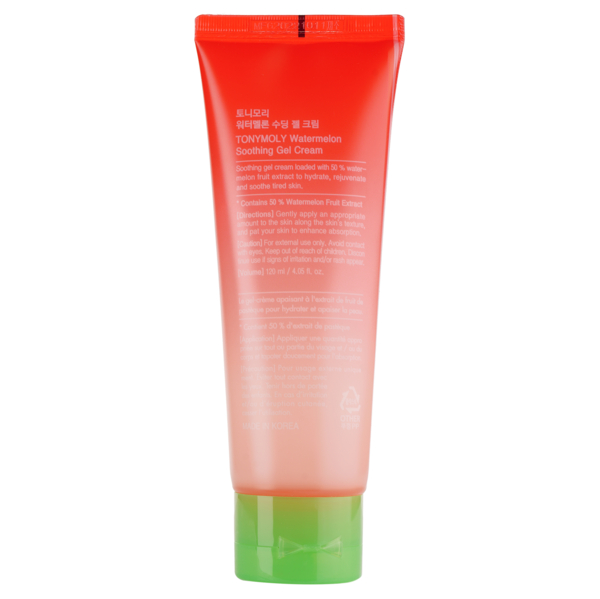 Крем для лица Tony Moly Watermelon Soothing Gel Cream, успокаивающий с экстрактом арбуза, 120 мл - Pampik - 3