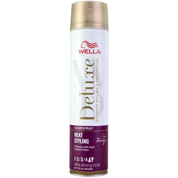 Лак для волос Wella Deluxe Heat Styling, 250 мл - Pampik
