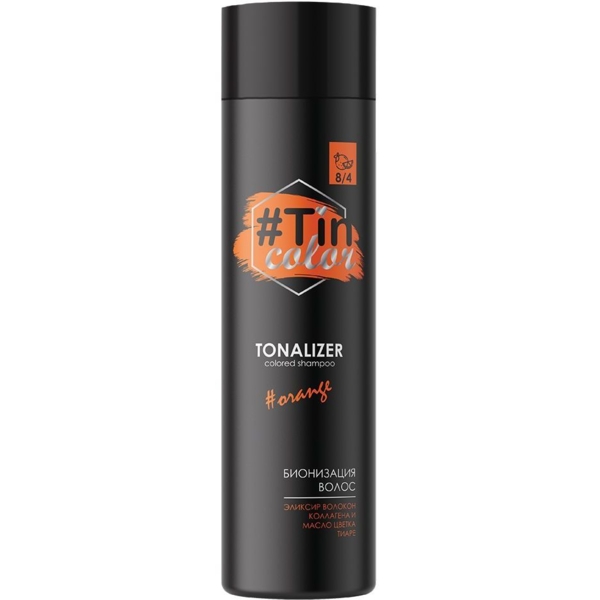 Тоналайзер для волос Tin Color Сочный апельсин 8/4, 250 мл - Pampik