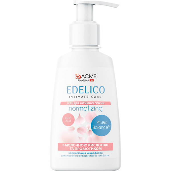 Гель для интимной гигиены Edelico Intimate Care Normalizing для нормализации микрофлоры 300 мл - Pampik