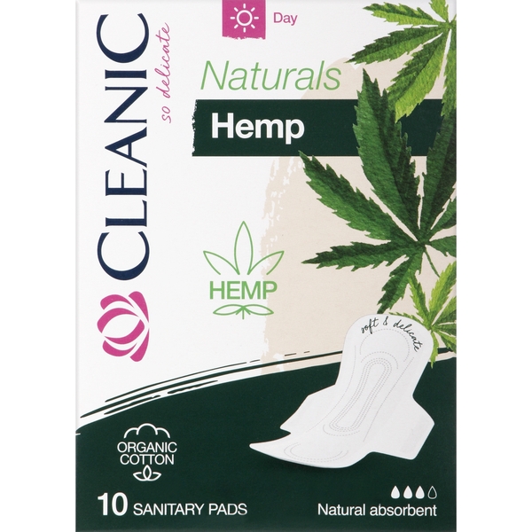 Прокладки Cleanic Naturals Organic Cotton Hemp Day 10 шт. - Pampik