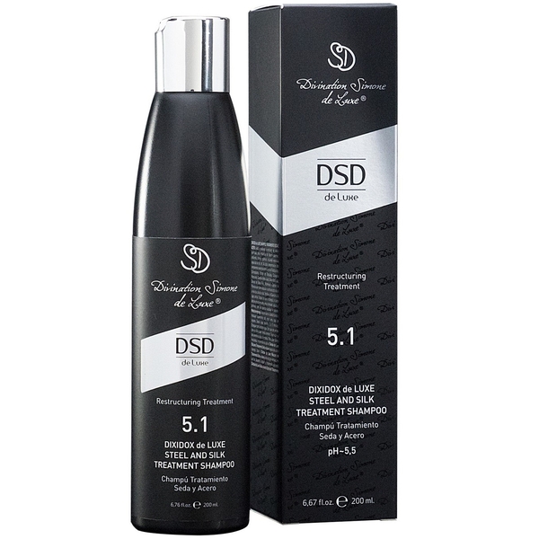 Восстанавливающий шампунь DSD de Luxe 5.1 Steel And Silk Treatment, 200 мл - Pampik
