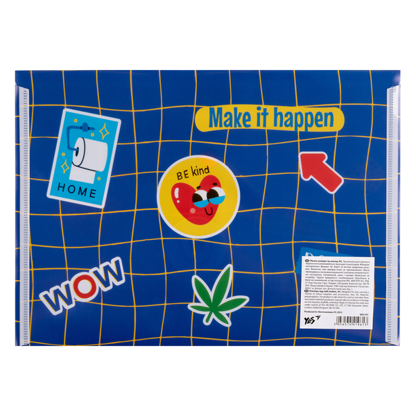 Папка-конверт Yes Sticky Mood, B5, с кнопкой (492147) - Pampik - 2