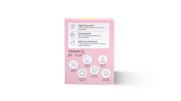 Вітамін D3 1000 IU Perla Helsa Happy Sunny Kids, 60 капсул - Pampik - 2