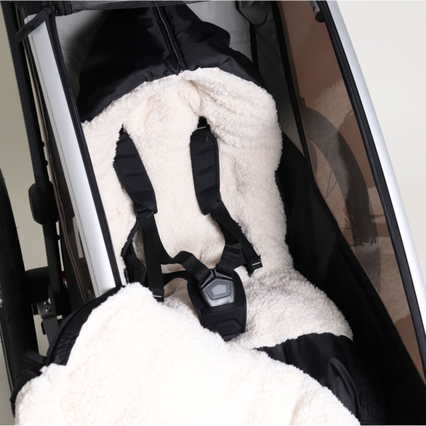 Теплый конверт Kaiser XL Too, из флиса, черный с кремовым (65763251) - Pampik - 12