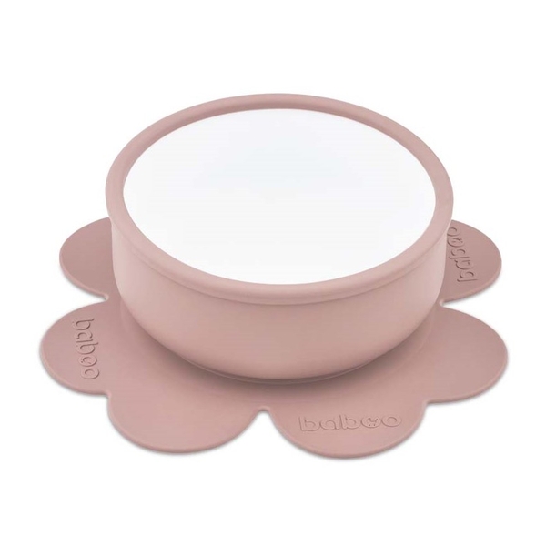 Мисочка с основой-присоской Baboo, бежевая (9-035) - Pampik