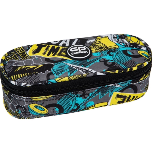 Пенал на блискавці CoolPack Campus Goal Time, з органайзером для ручок, 23х9х5 см (F062701) - Pampik