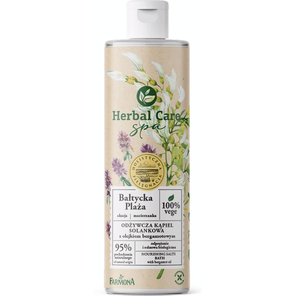 Жидкость для ванны Farmona Herbal Care SPA соляная питательная с маслом бергамота 400 мл - Pampik
