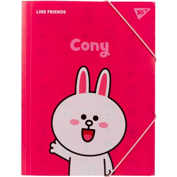Папка Yes Line Friends Cony, A4, на резинці (492097) - Pampik