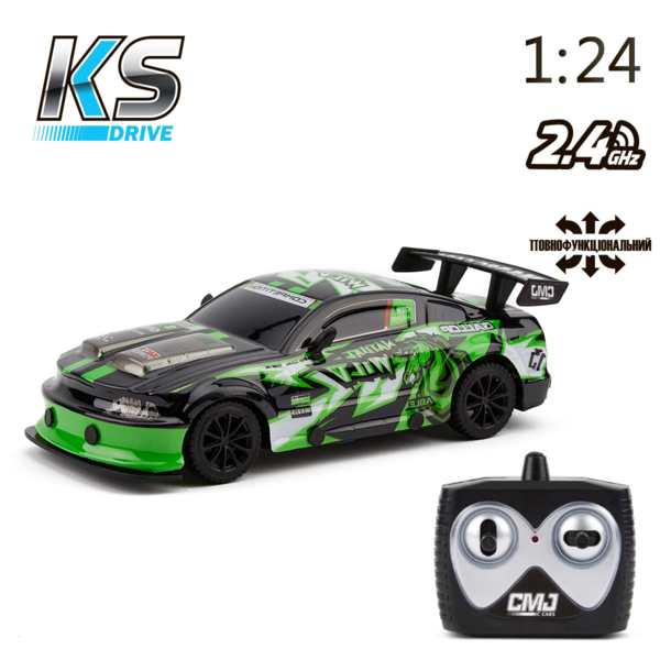 Автомобіль KS Drive Road Rebels 1:24 зелений (18599OB) - Pampik - 7