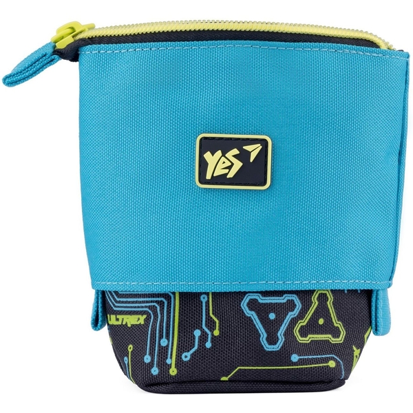 Пенал-подставка Yes PH-M2 Ultrex, 18,5х13,5х6 см, черный с бирюзовым (532911) - Pampik - 4
