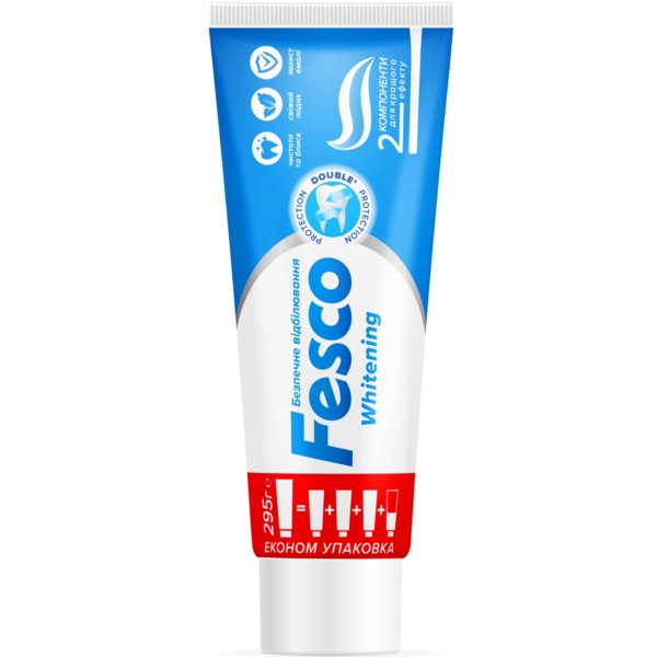 Зубная паста Fesco Whitening, 250 мл - Pampik