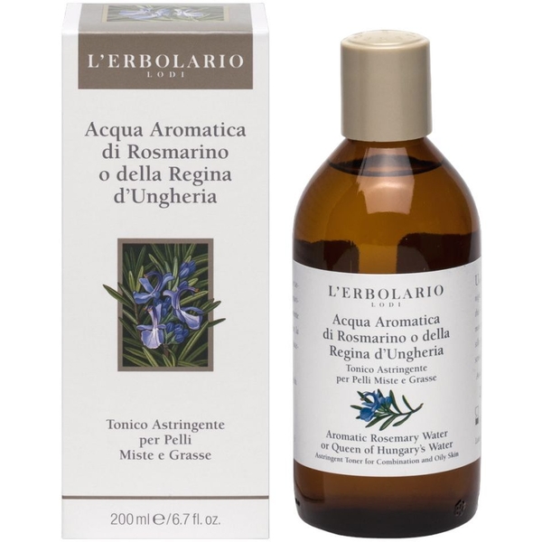 Тонік для обличчя L'Erbolario Acqua Aromatica di Rosmarino o della Regina d'Ungheria з розмарином, ароматизований, 200 мл - Pampik