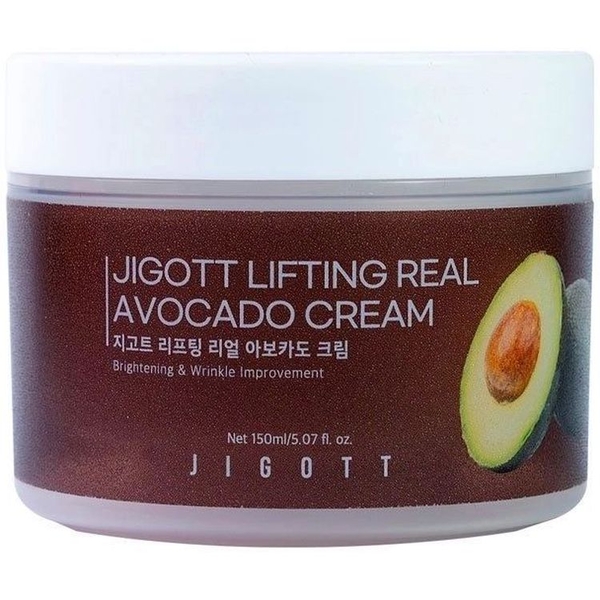 Підтягуючий крем для обличчя Jigott Lifting Real Avocado Cream, з авокадо, 150 мл - Pampik
