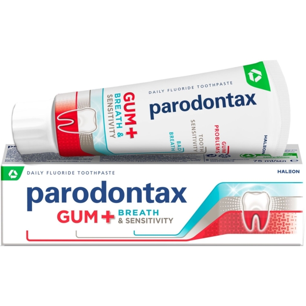 Зубна паста Parodontax Захист Ясен + Свіжий подих і Чутливість Зубів, 75 мл - Pampik