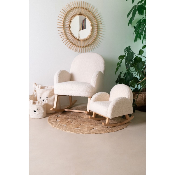 Крісло-гойдалка Childhome Teddy white, білий (RCKTOW) - Pampik - 12