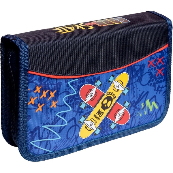 Пенал жесткий Yes HP-02 Skate, 13х21х3 см, синий (533360) - Pampik - 2