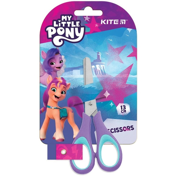 Ножиці дитячі Kite Little Pony з гумовими вставками 13 см (LP23-123) - Pampik