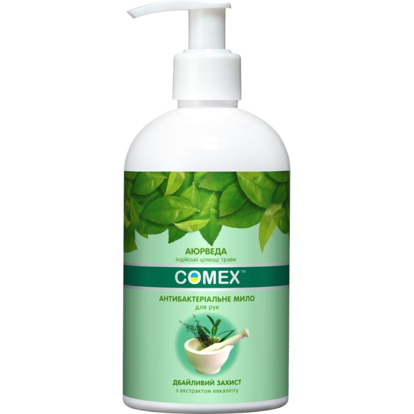 Натуральне рідке мило Comex Дбайливий захист з індійських трав, 350 мл - Pampik