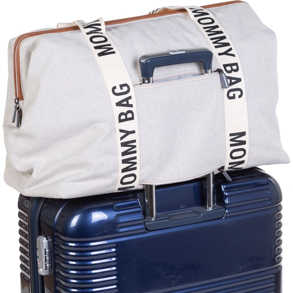 Сумка Childhome Mommy bag Signature - Canvas White, белый (CWMBBSCOW) - Pampik - 10