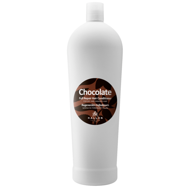 Кондиціонер для пошкодженого волосся Kallos Cosmetics Chocolate Full Repair Conditioner, що відновлює, 1 л - Pampik