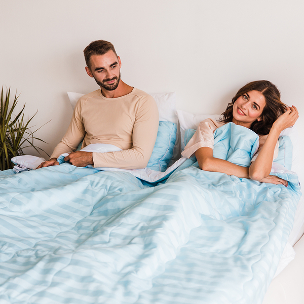 Ковдра антиалергенна MirSon Valentino Hand Made EcoSilk №1303, літня, 110x140 см, біло-блакитна (237053917) - Pampik - 7