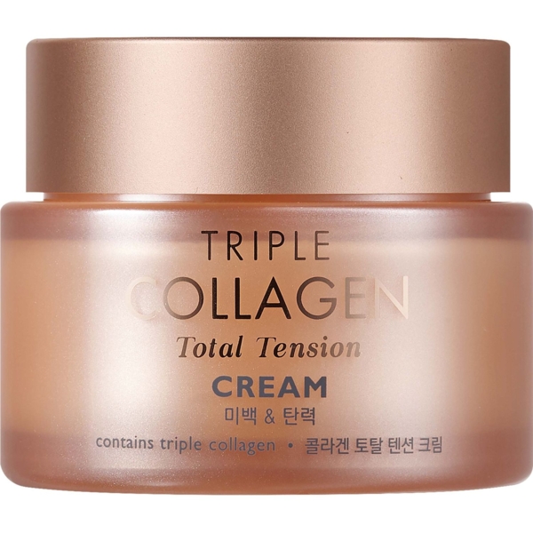 Крем для лица Tony Moly Triple Collagen Total Tension Cream, питательный с коллагеном, 80 мл - Pampik - 2