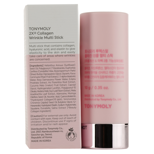 Стик для лица Tony Moly 2x Collagen Wrinkle Multi Stick, с коллагеном, 10 г - Pampik - 2