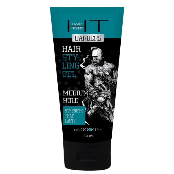 Мужской гель-стайлинг для волос Hair Trend Barbers, средней фиксации, 150 мл - Pampik