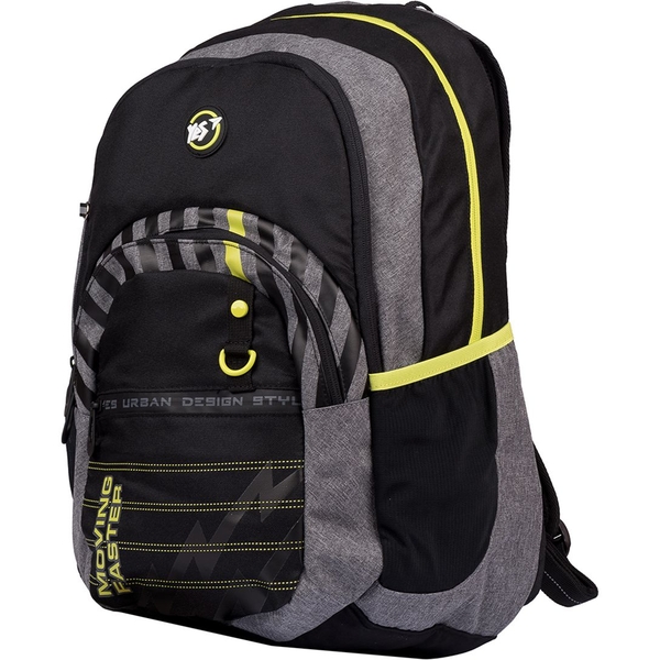 Рюкзак Yes T-85 Muving faster, черный с серым (554696) - Pampik